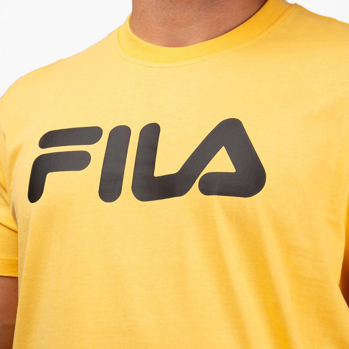 Polera Fila Letter Premium III Hombre Amarillo-2
