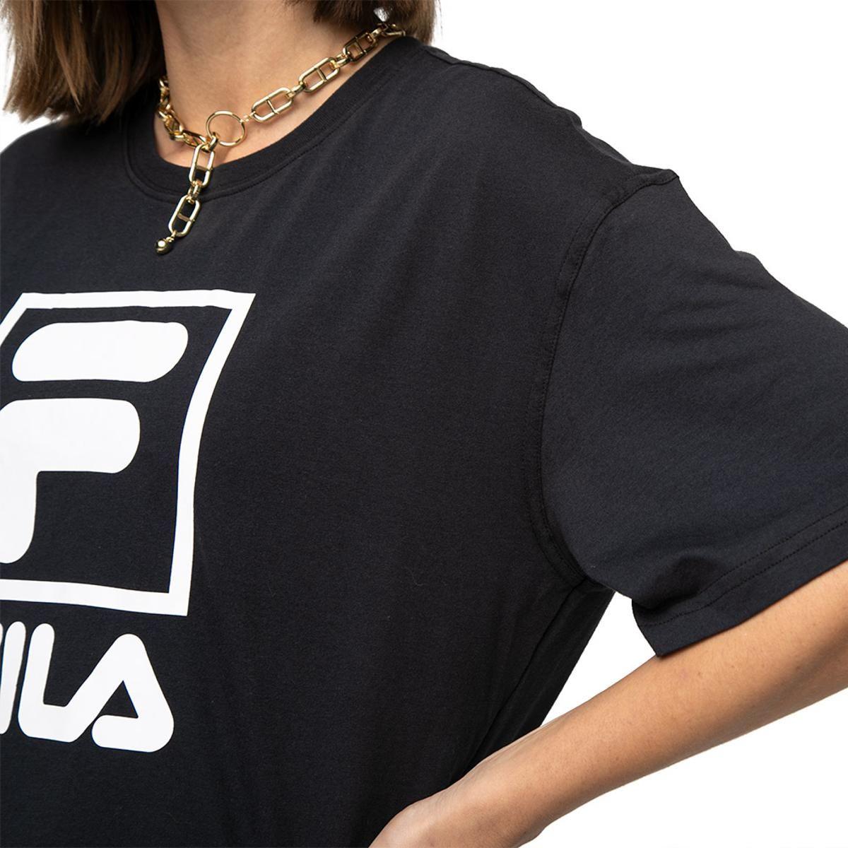 Polera Fila Stack New Mujer Negro-4