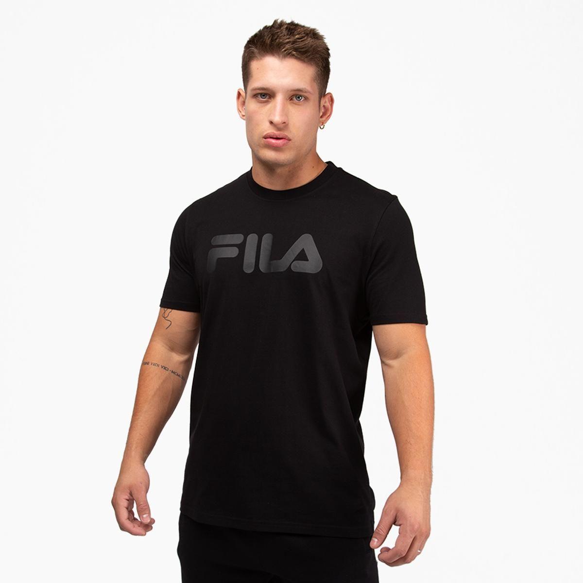 Polera Fila Letter Premium III Hombre Negro-0