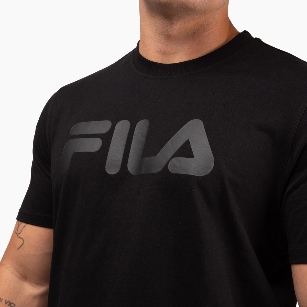 Polera Fila Letter Premium III Hombre Negro-2