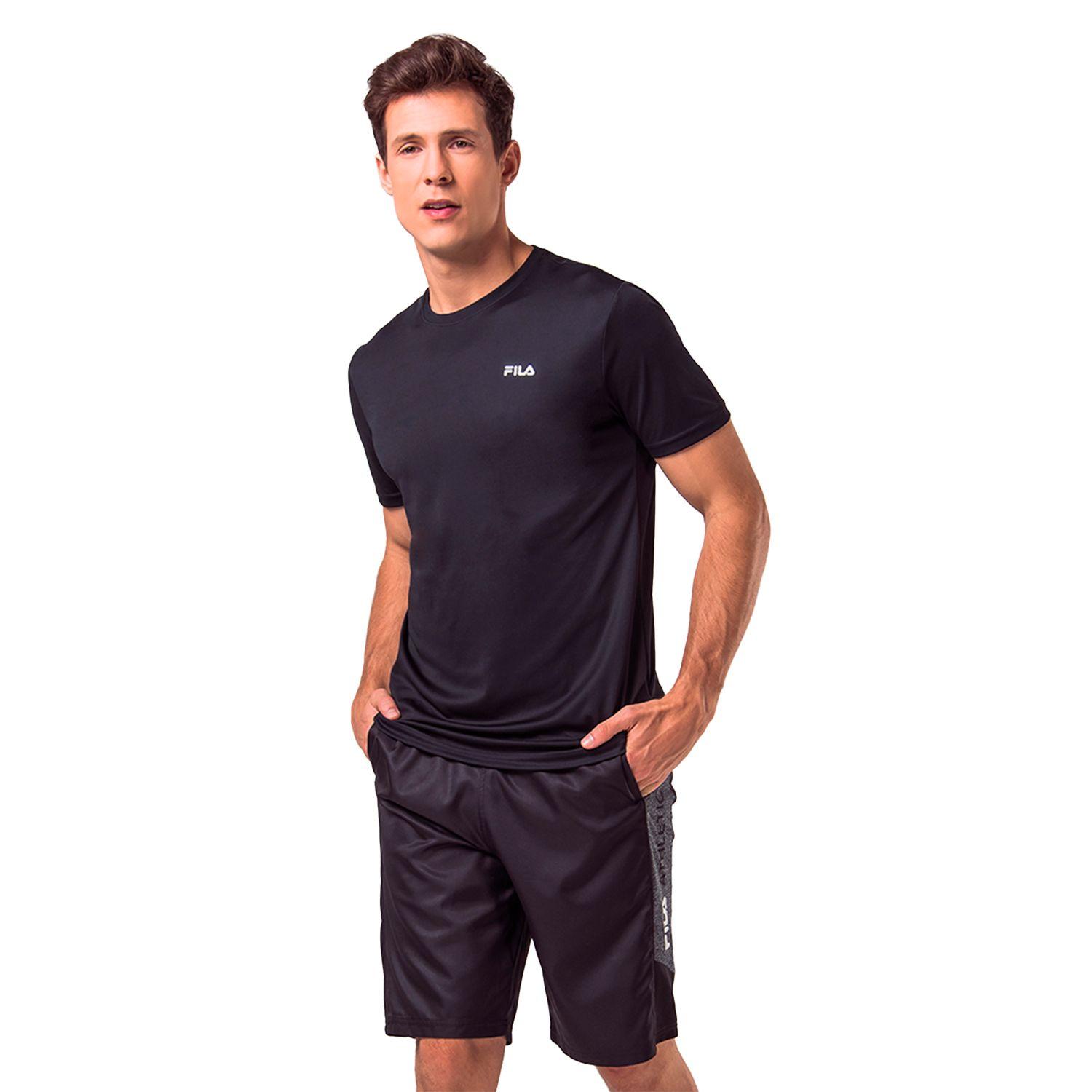 Polera Fila Basic Sports Hombre Negro-0