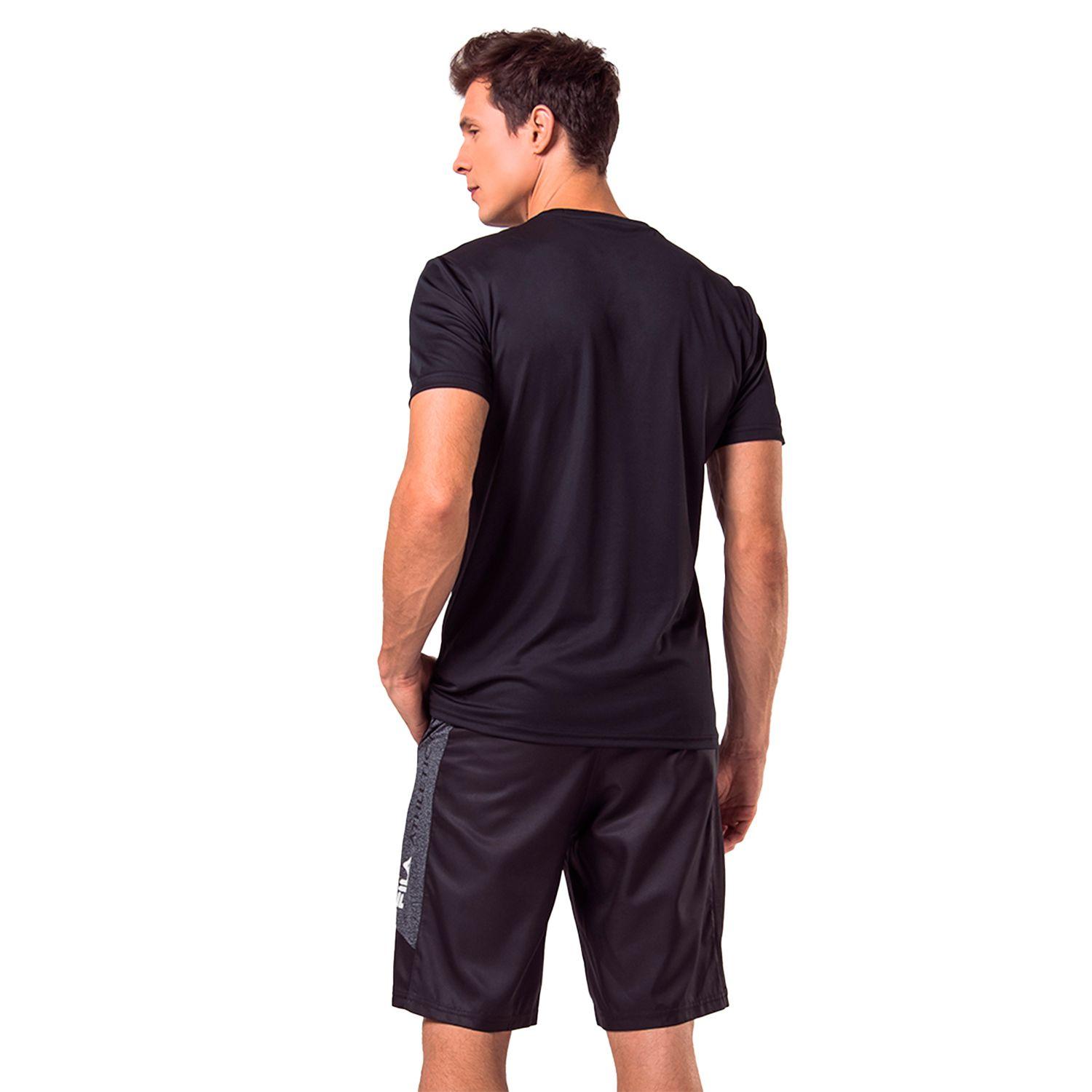 Polera Fila Basic Sports Hombre Negro-2