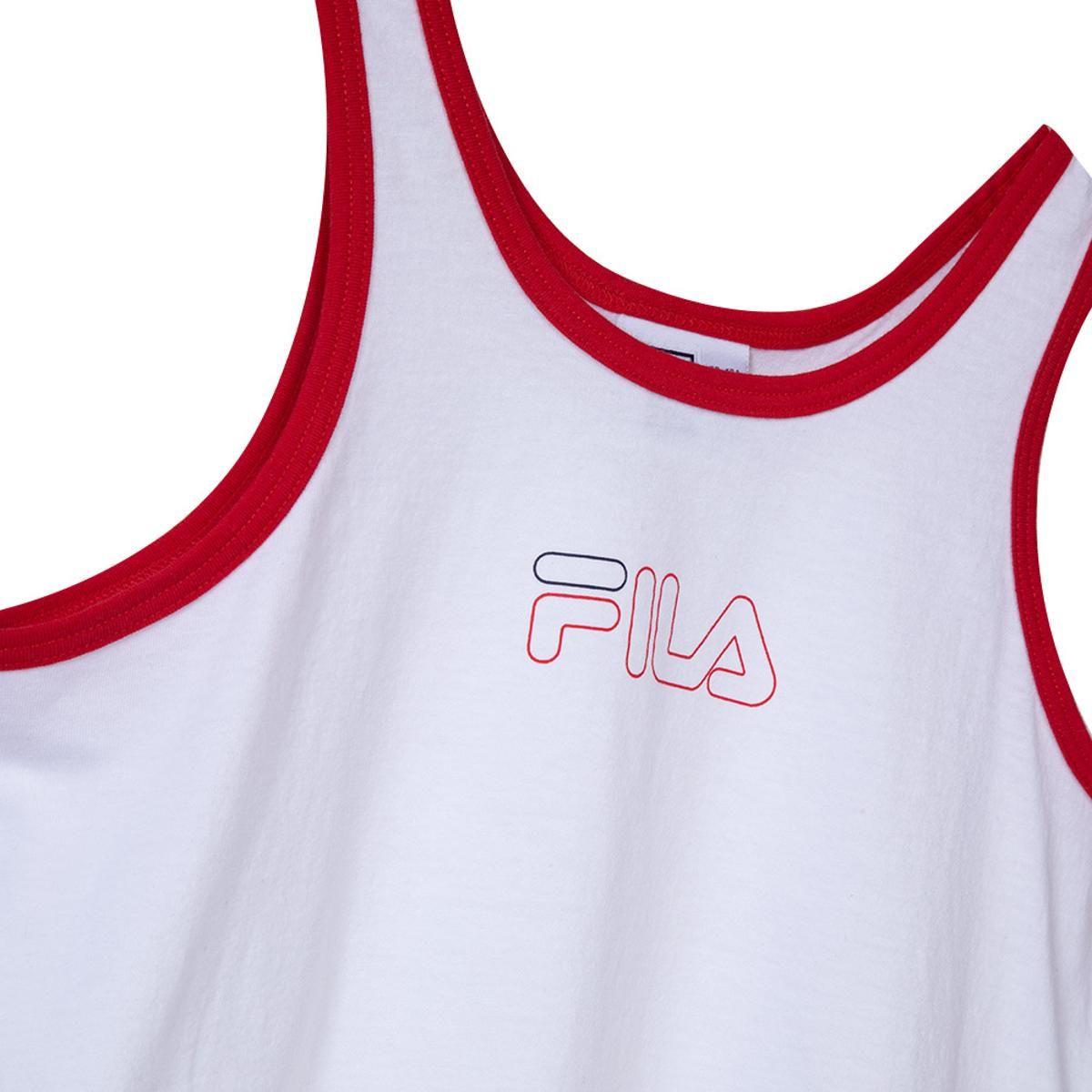 Polera Fila C Niños Blanco-1