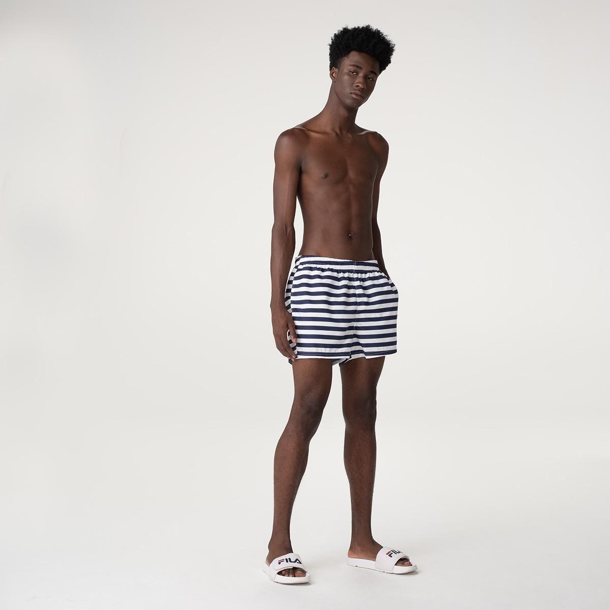Short Fila Essential Hombre Blanco-1