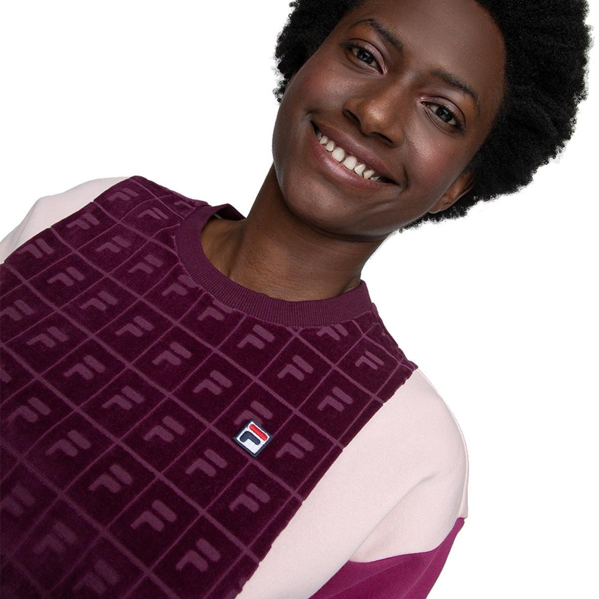 Polerón Fila Block  Mujer Morado-1