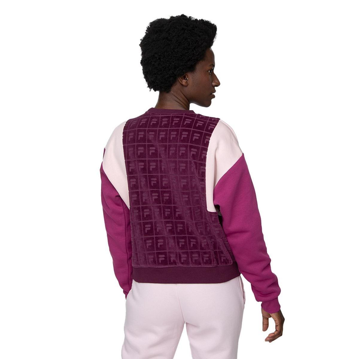 Polerón Fila Block  Mujer Morado-2