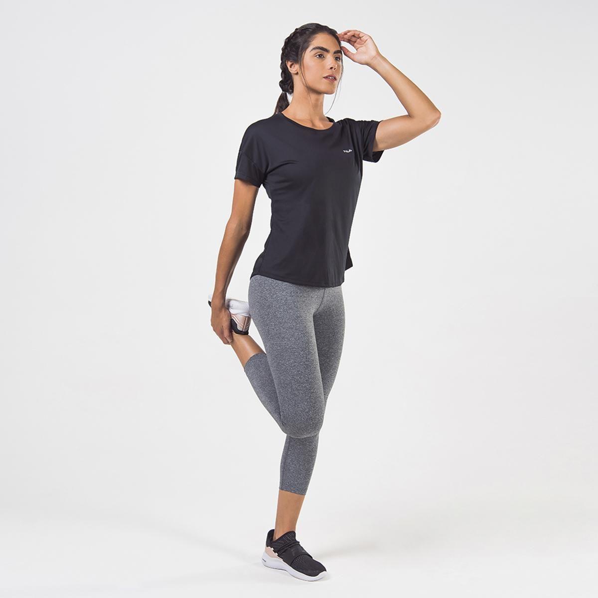 Polera Fila Basic Sports Mujer Negro-3