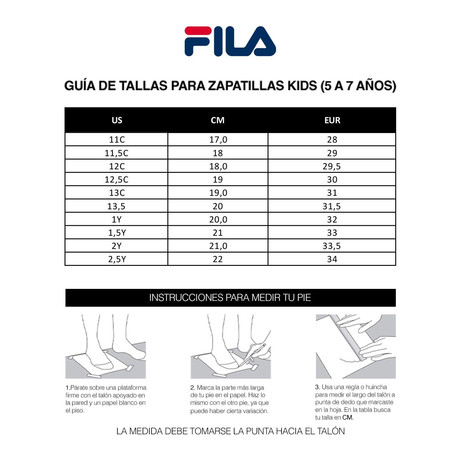 Zapatilla Fila Clincher Niños Negro-5