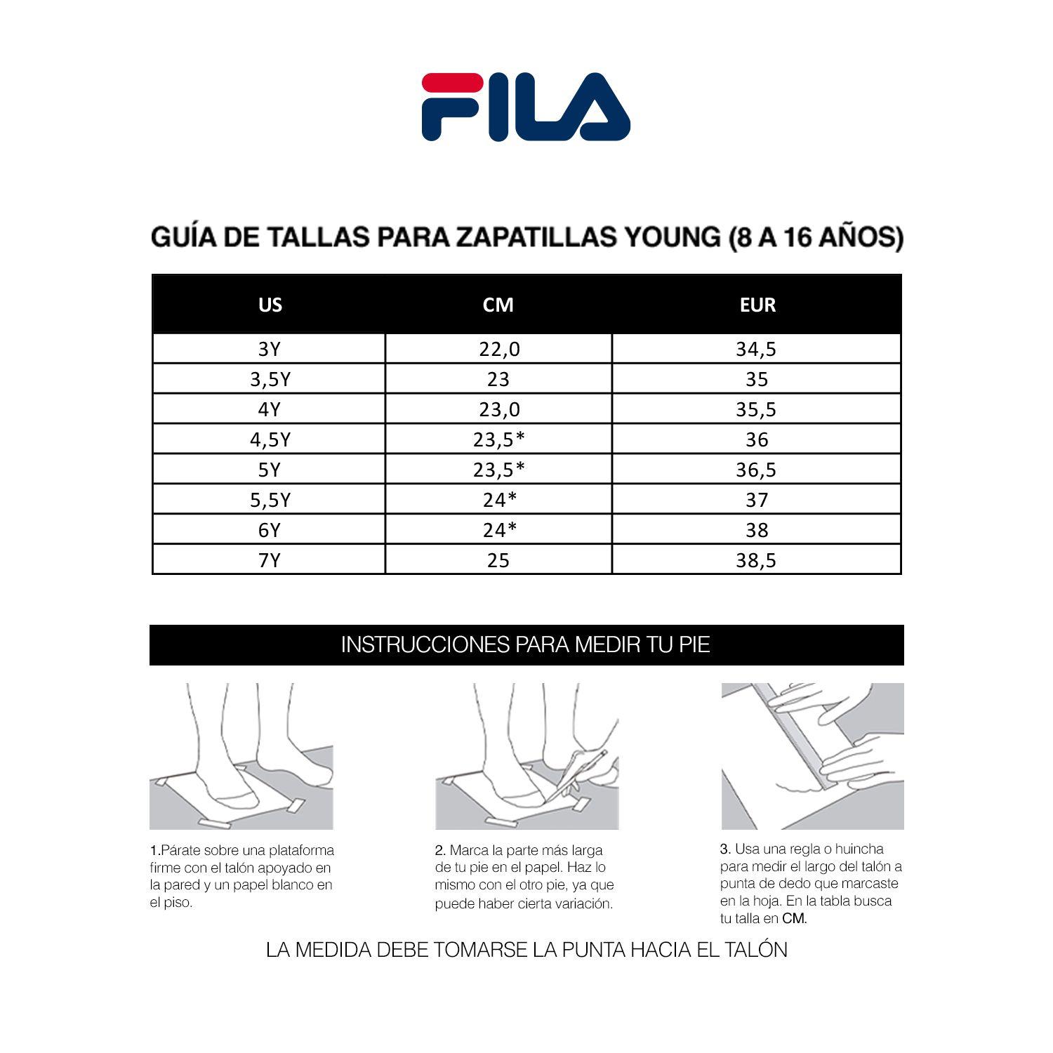 Zapatilla Fila Clincher Niños Negro-6