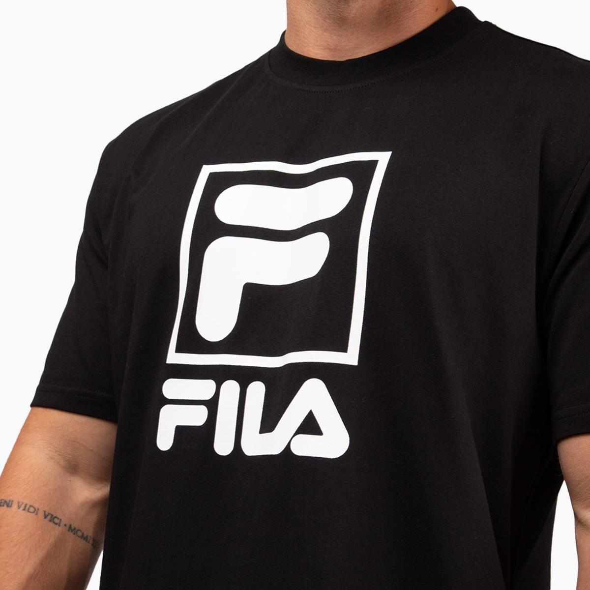 Polera Fila Comfort Letter Premium II Hombre Negro-2