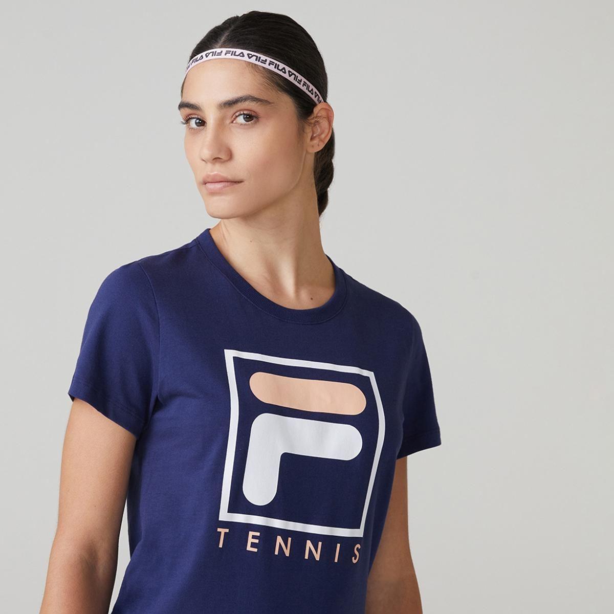Polera Fila Soft Urban Mujer Azul-0