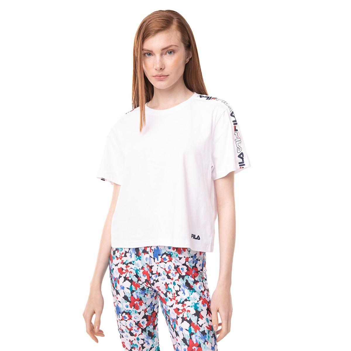 Polera Fila Letter T Mujer Blanco-0