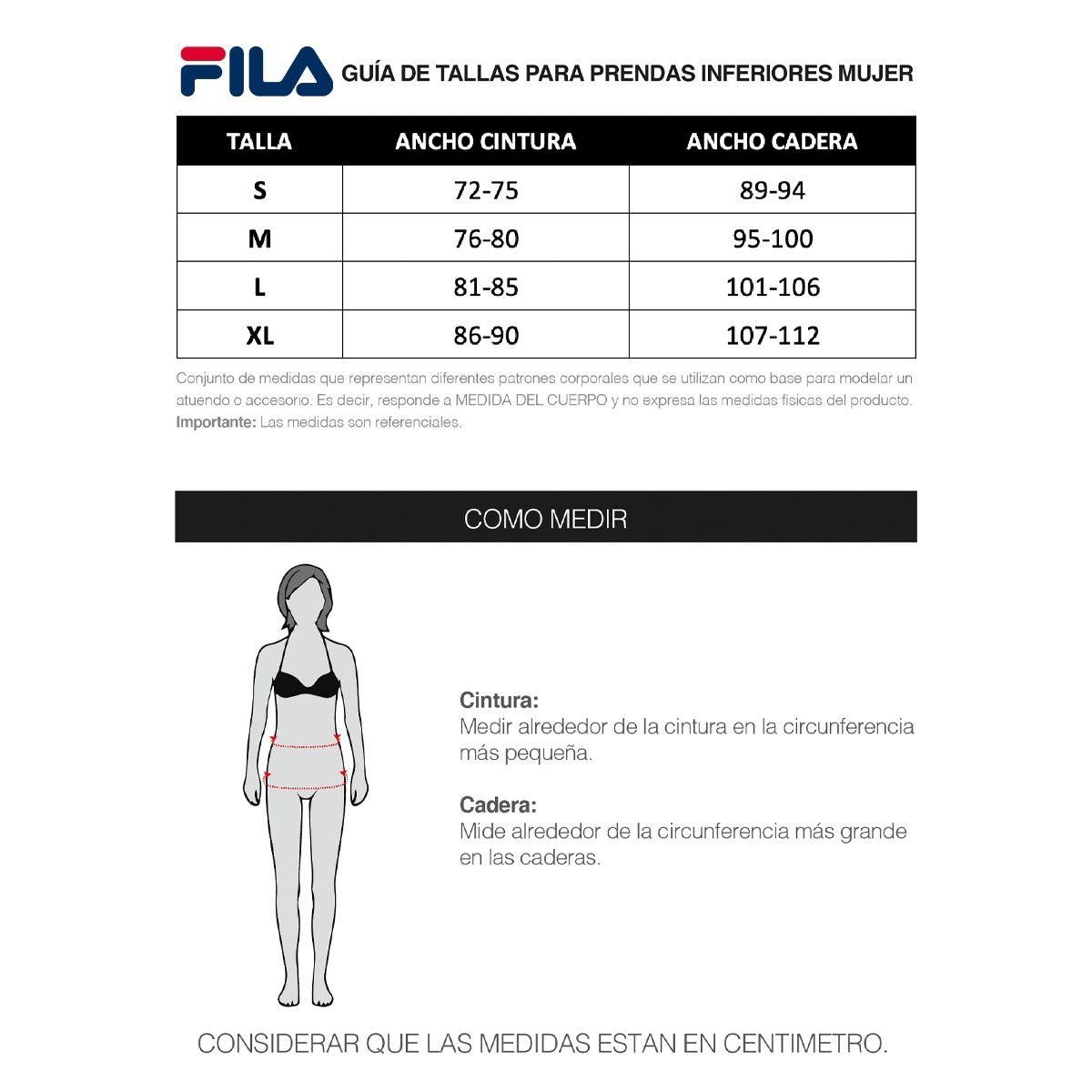 Pantalón Fila Basic Comfort Classic Light Mujer Negro-4