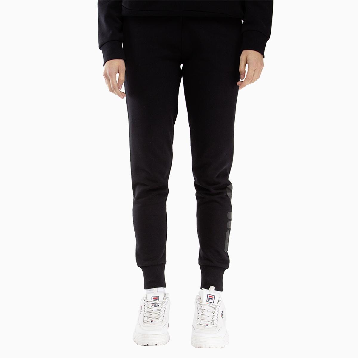 Pantalón Fila Letter Mujer Negro-0