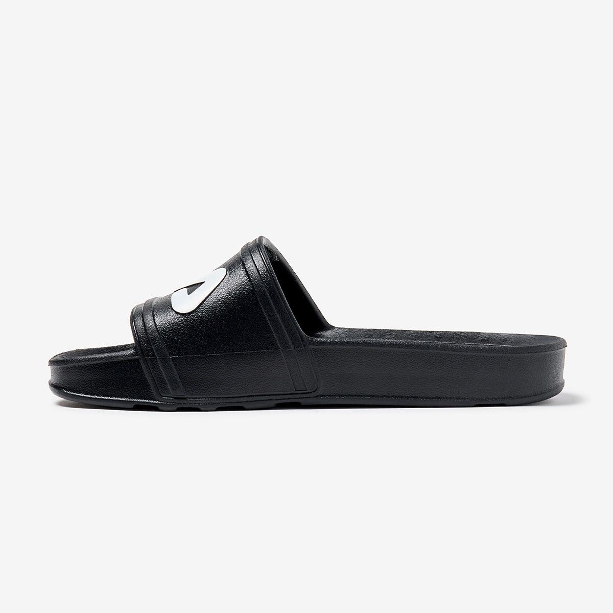 Sandalia Fila Action Slide Mujer Negro-1