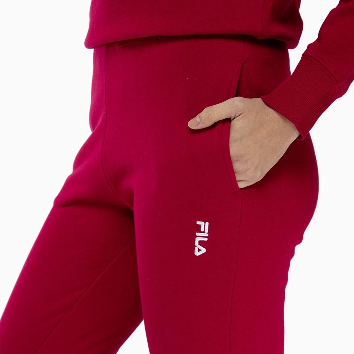 Pantalón Fila Basic Comfort Classic Light Mujer Rojo-2