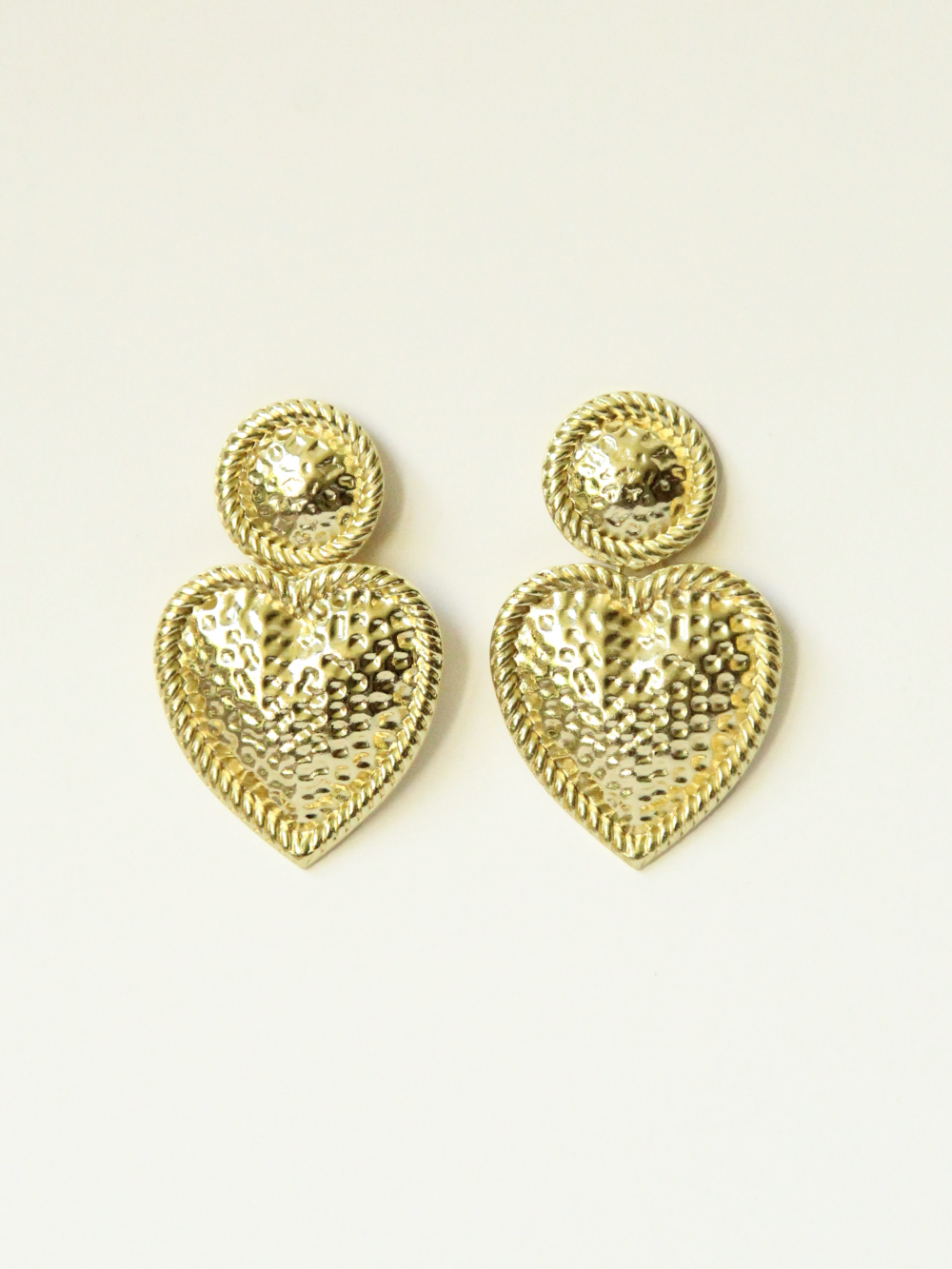 AROS ORO CORAZON REGALO MUJER -0