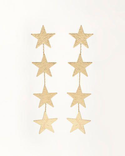 AROS DE ORO MUJER PARA REGALO ESTRELLAS ANASTASIA - CANTARINA JOYAS-0