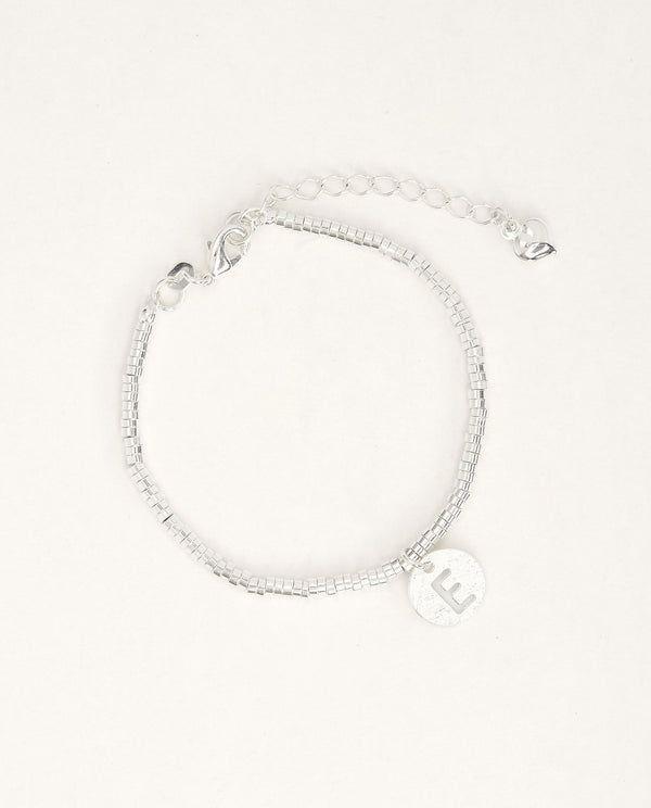 PULSERA PLATA  MUJER INICIAL P CALA - CANTARINA-0