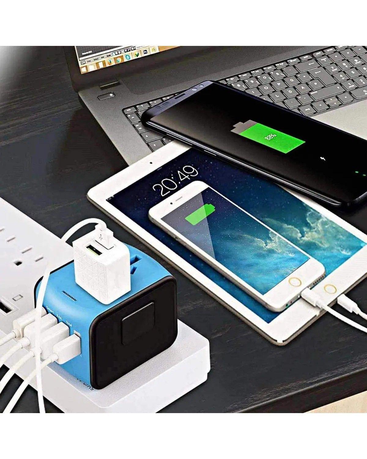 Enchufe Adaptador De Viaje Universal Todo En Uno 4 In 1-2
