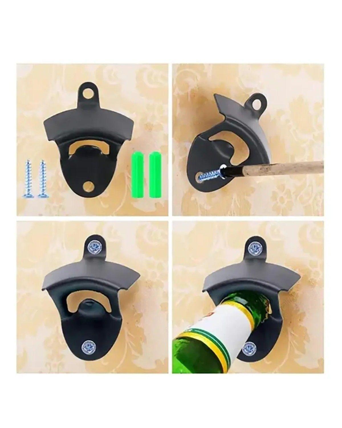 Destapador Botellas Cerveza Rustico Pared Metálico Pack X10-2