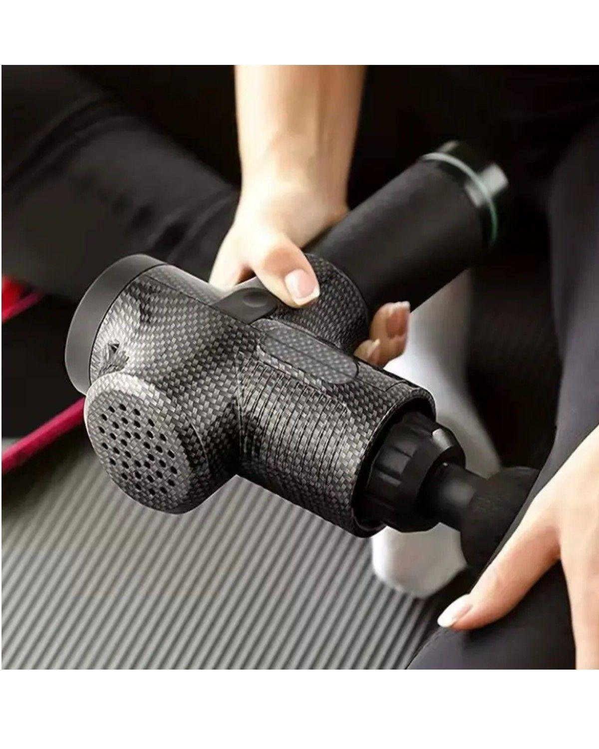Pistola Masajeadora Muscular Profesional 7 Cabezas Usb-1