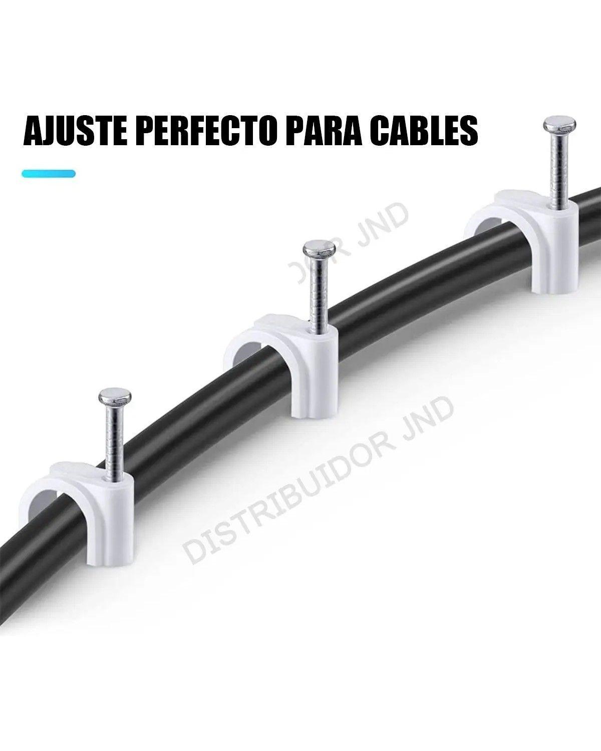 500 Grapa/grampa Con Clavo Para Clip De Cable 4/5/6/8/10mm-2