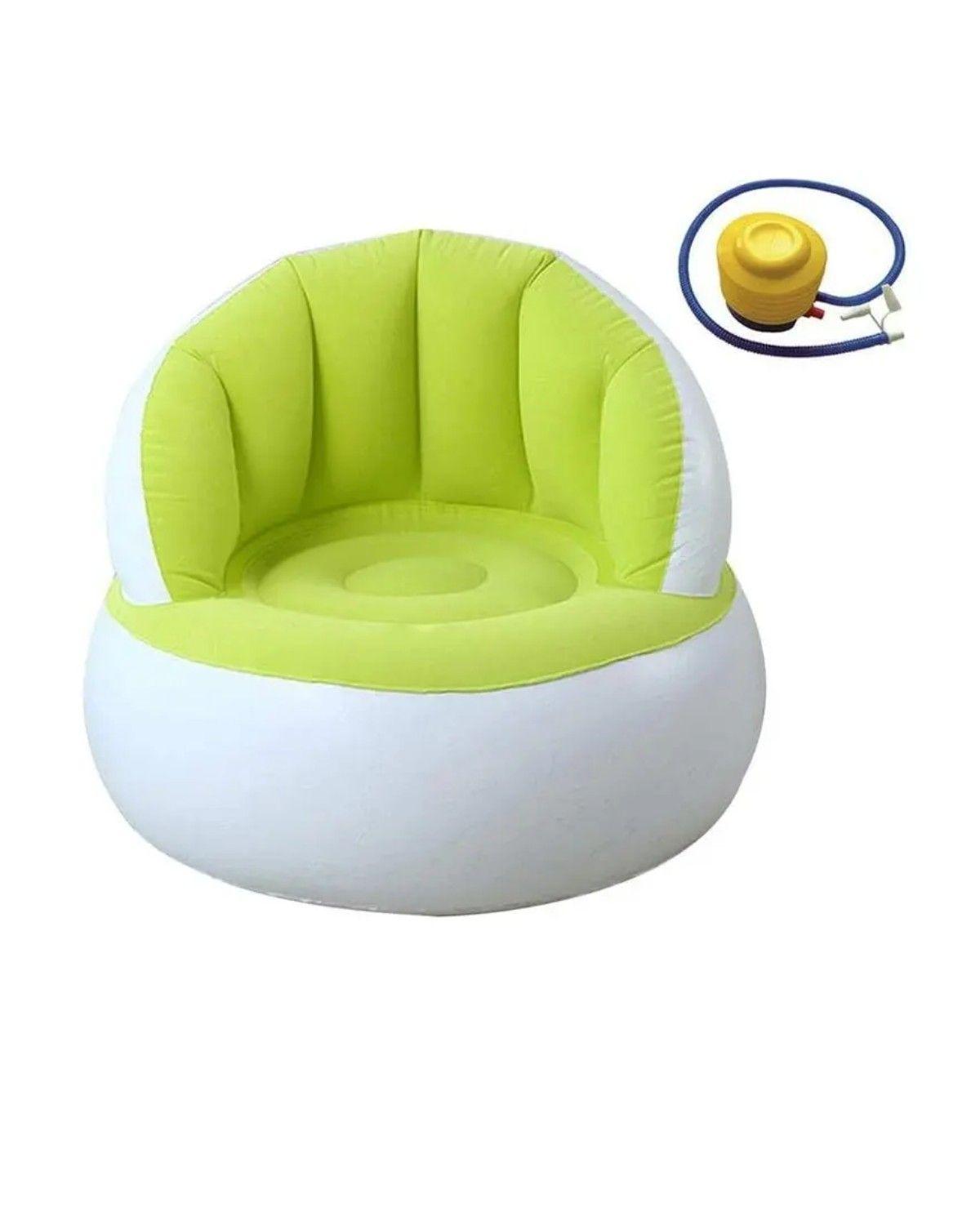 Sillón Inflable Puff Tumbona Con Reposa Pies-0