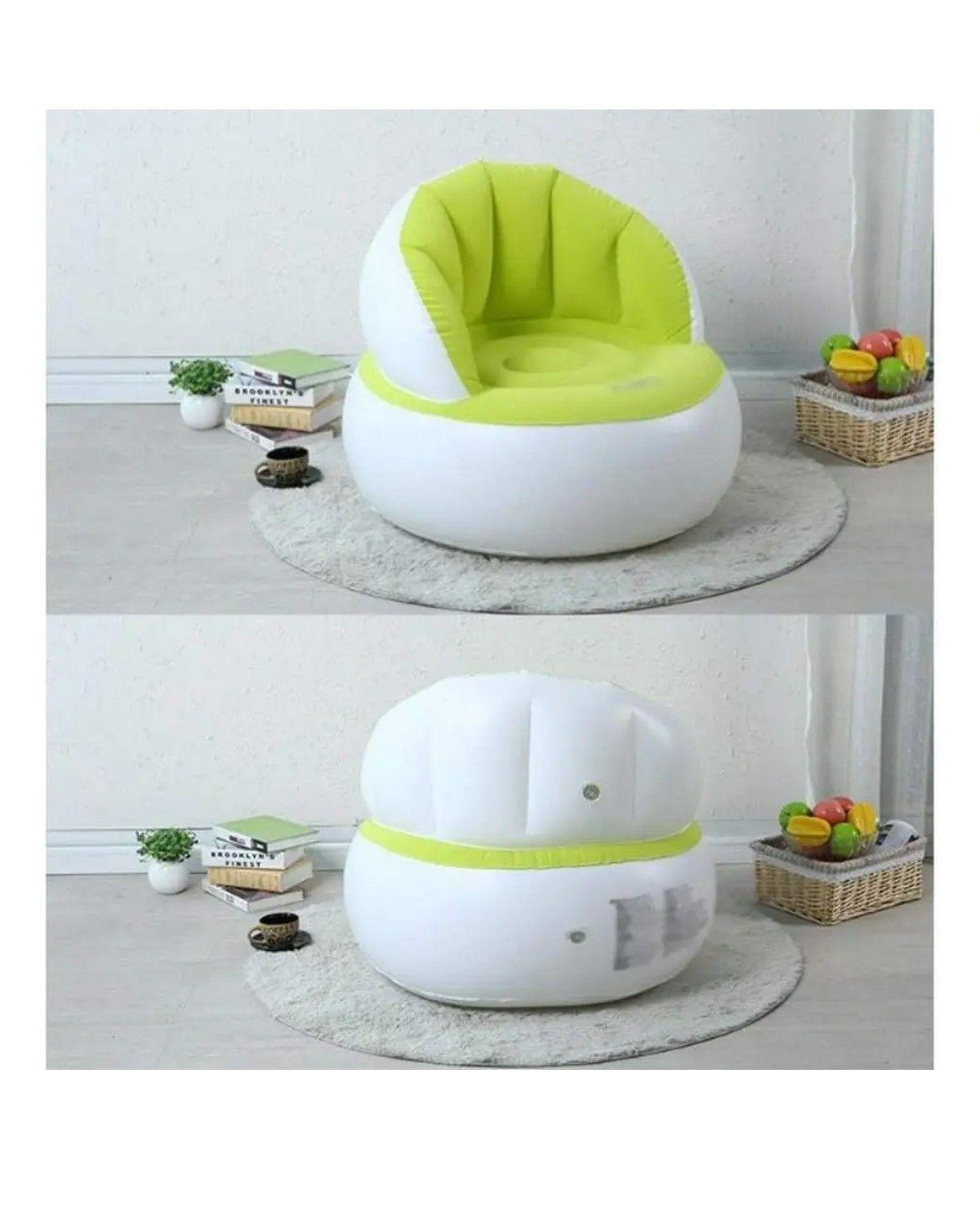 Sillón Inflable Puff Tumbona Con Reposa Pies-1