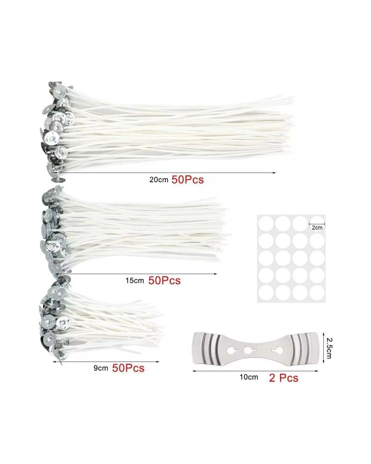 Pábilos Encerados Mecha De Vela Con 150 Uds Con Wick Tabs-1