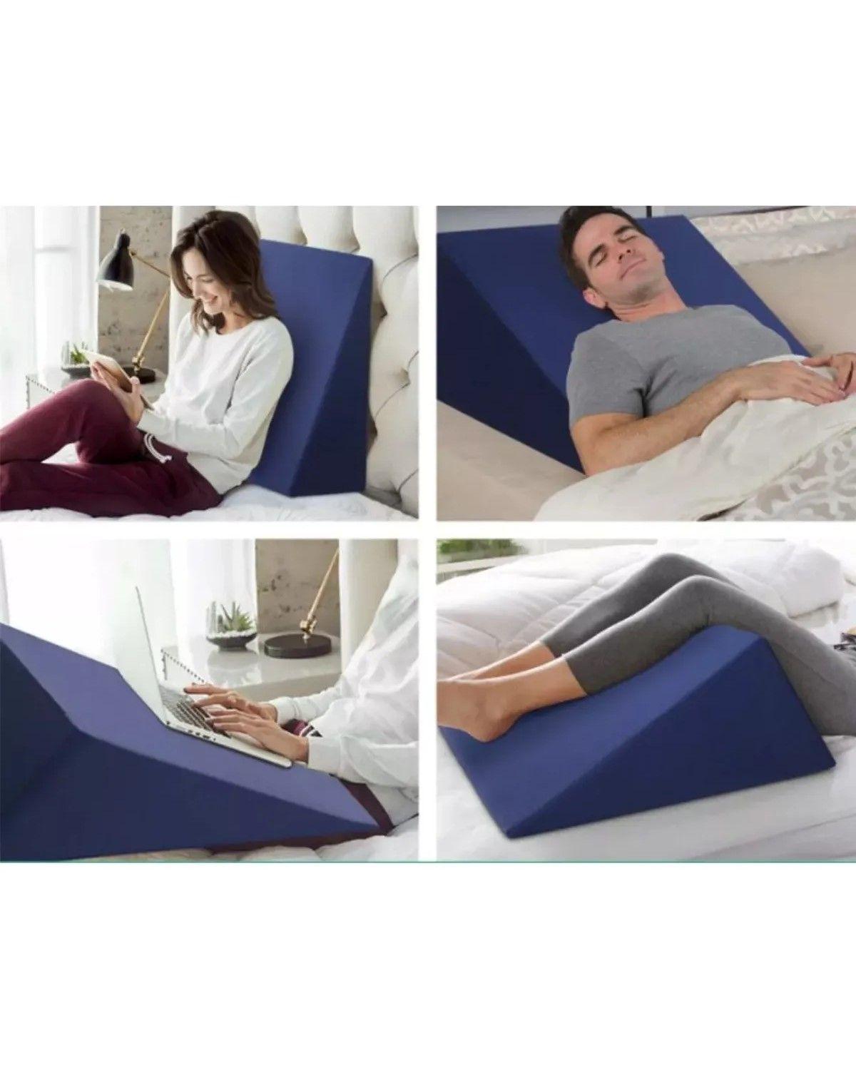 Almohada Cojin Terapeutica Cuña Rehabilitacion Posturas Azul-2