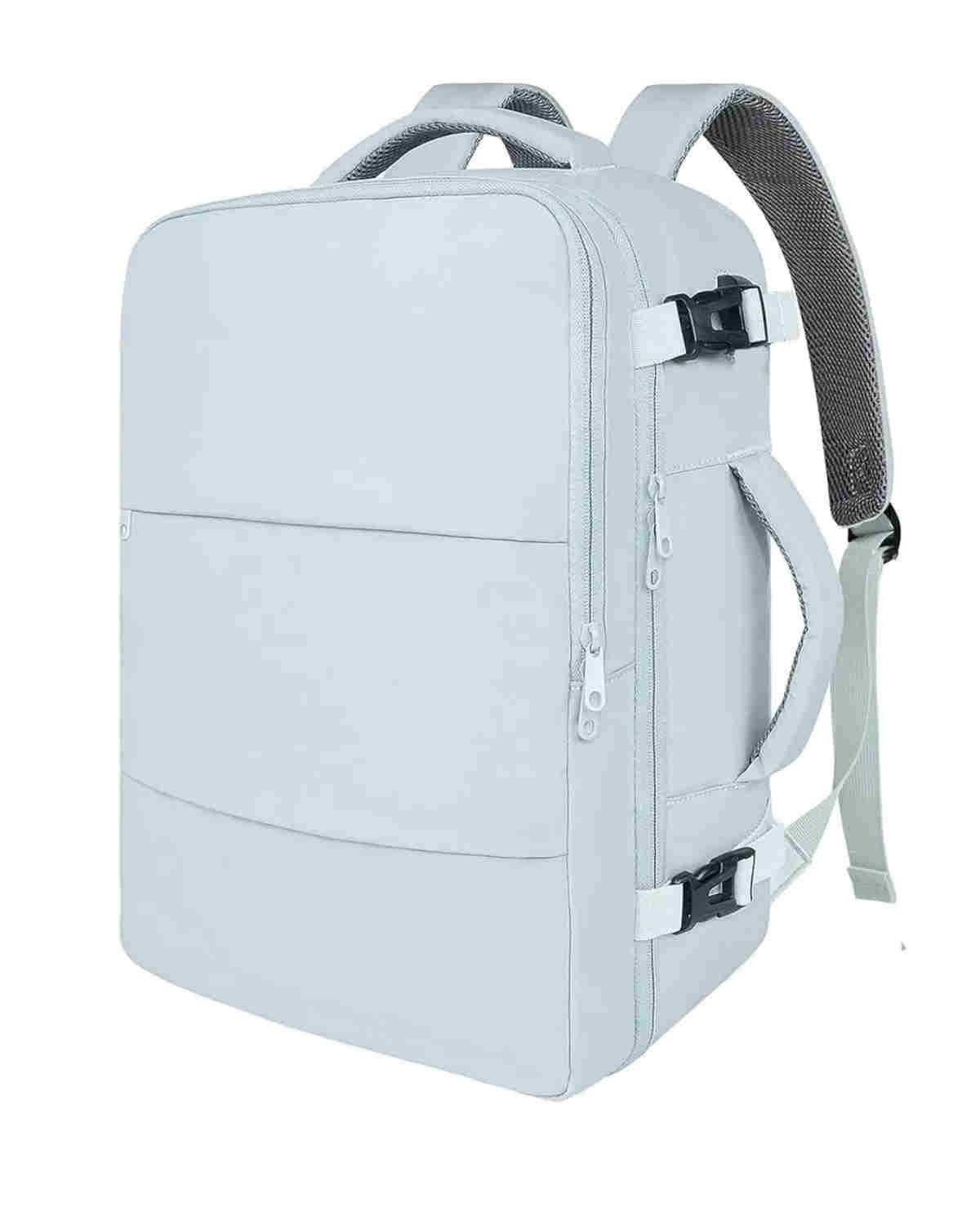 Mochila Impermeable Azul Para Laptop 15.6" Viaje Aprobado Avión-0