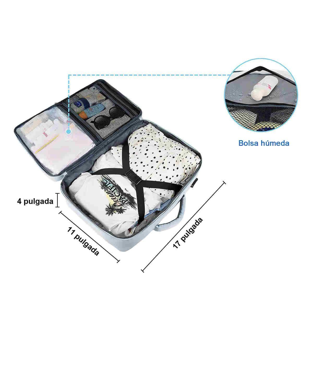 Mochila Impermeable Azul Para Laptop 15.6" Viaje Aprobado Avión-1