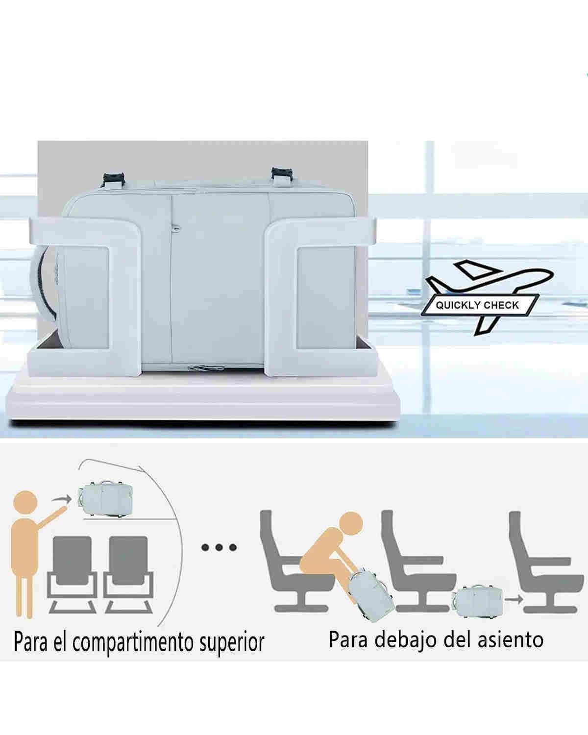 Mochila Impermeable Azul Para Laptop 15.6" Viaje Aprobado Avión-2