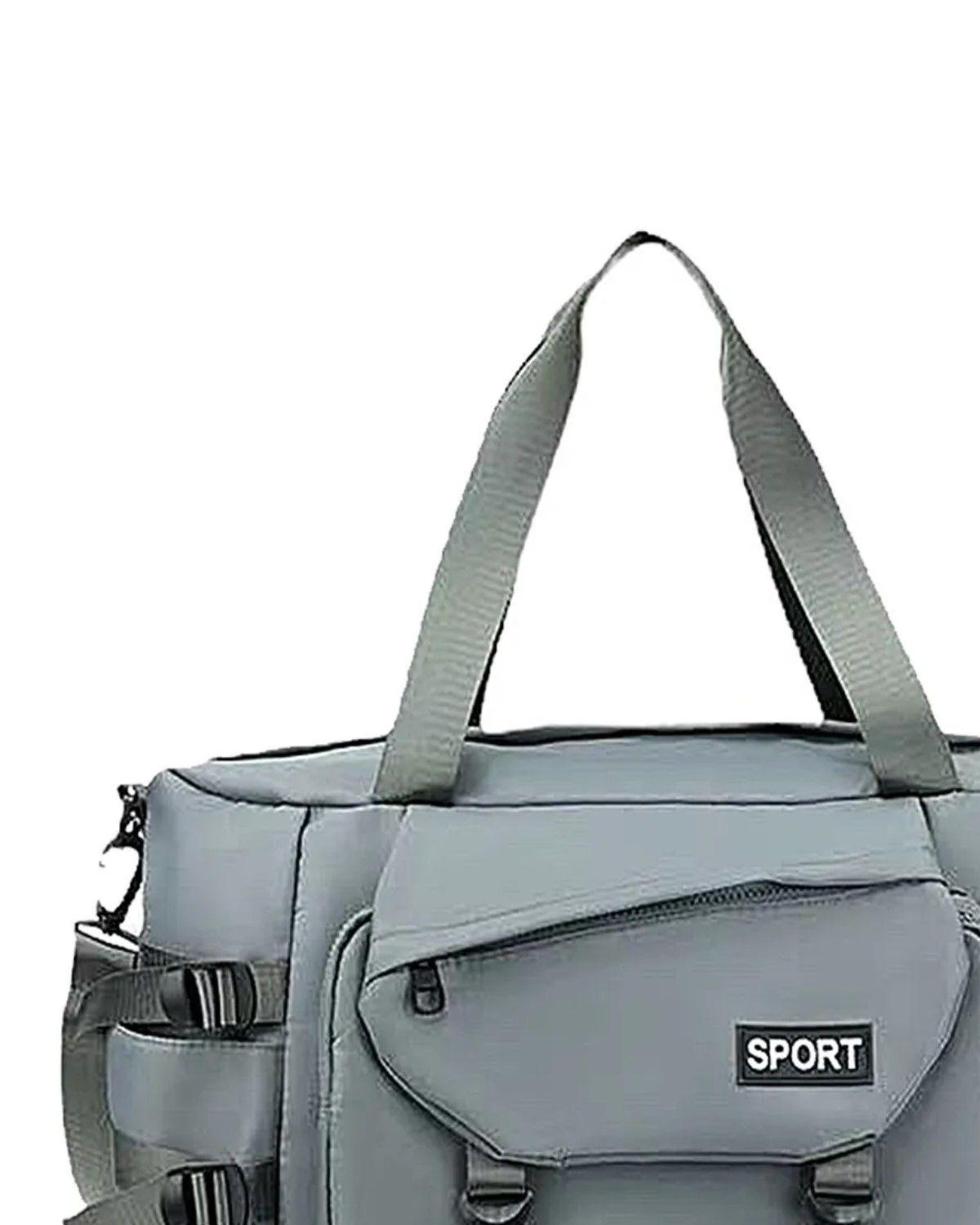 Bolso De Viaje Amplio Genérico De Mano GRIS-1