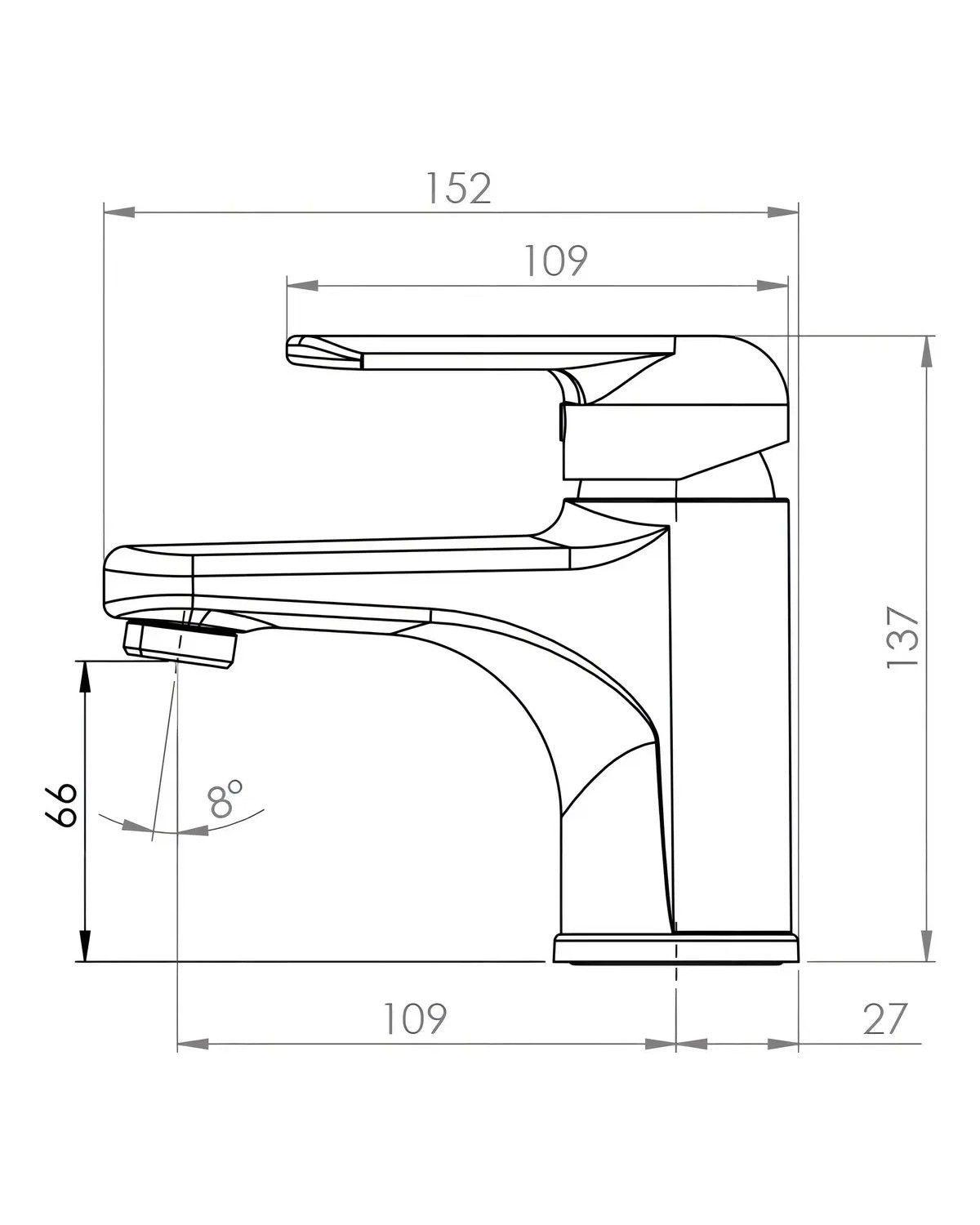 Monomando Llave Grifo Lavamanos Lavatorio Modelo Glasgow-2