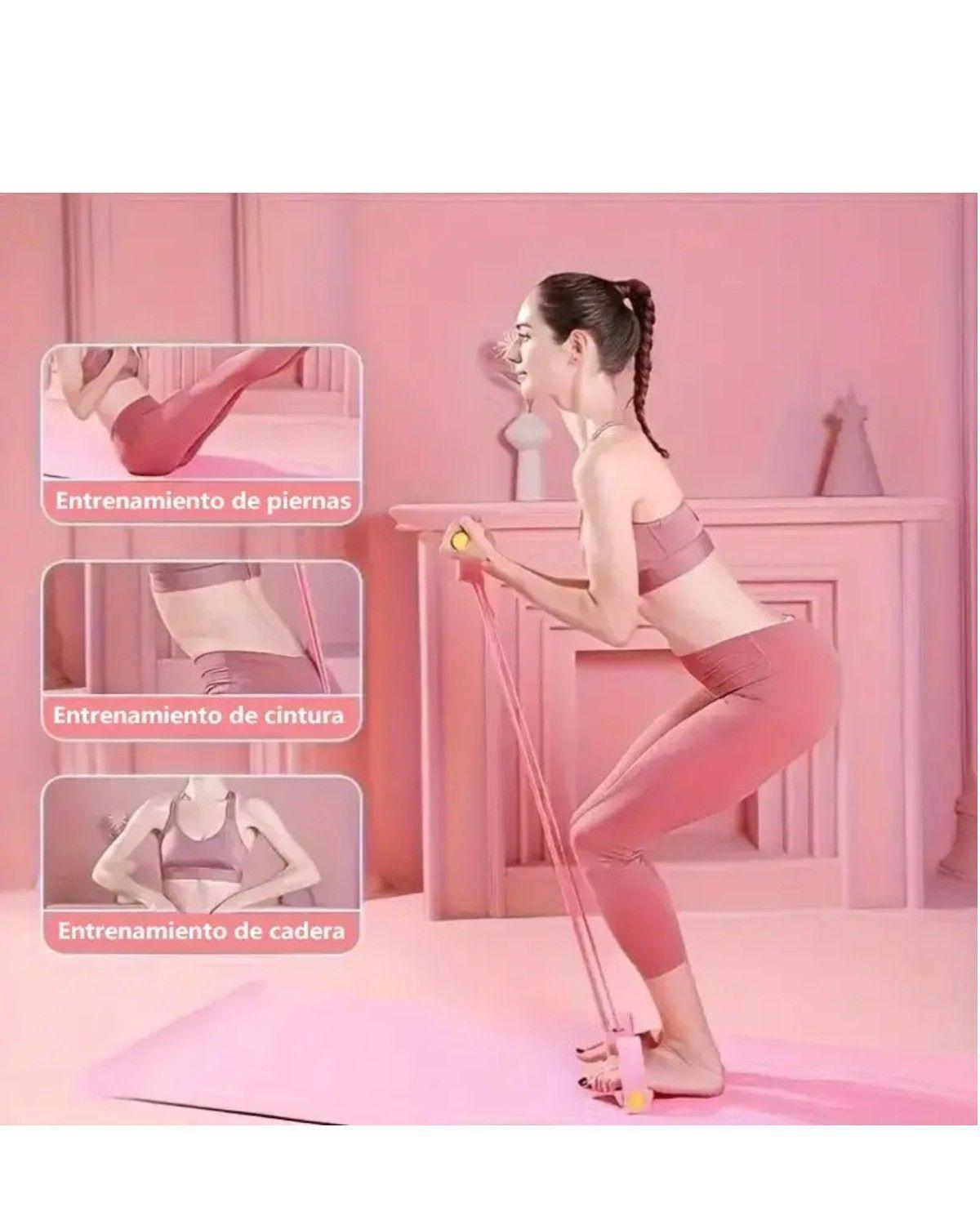 Pilates Y Yoga Bandas Elásticas De Resistencia Kit 11 Pzas-2