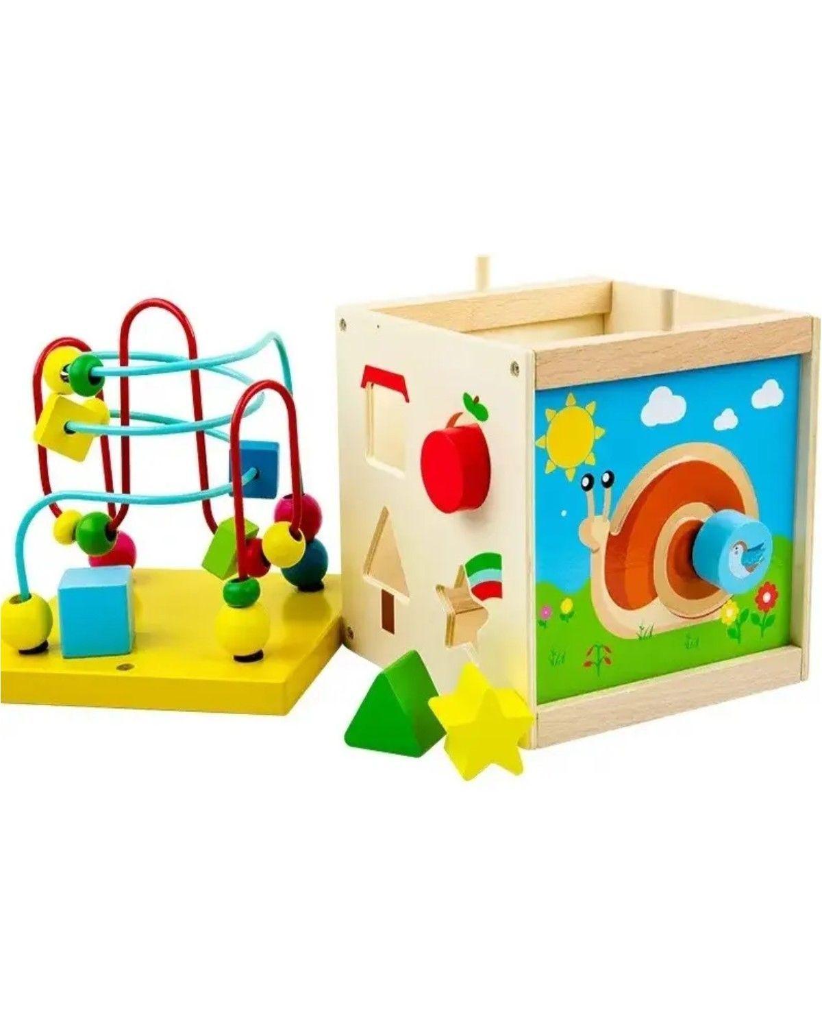 Cubo Didáctico Juguete De Madera Bebe Pronosupinador-1