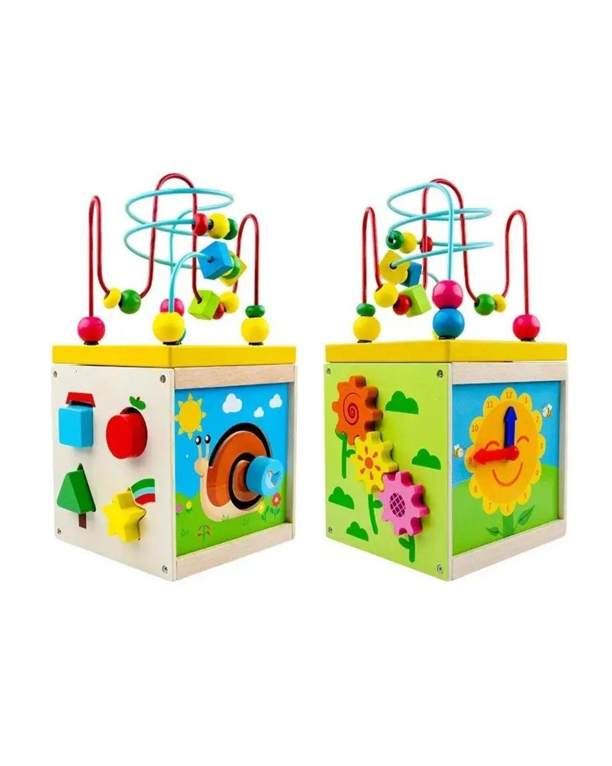 Cubo Didáctico Juguete De Madera Bebe Pronosupinador-2