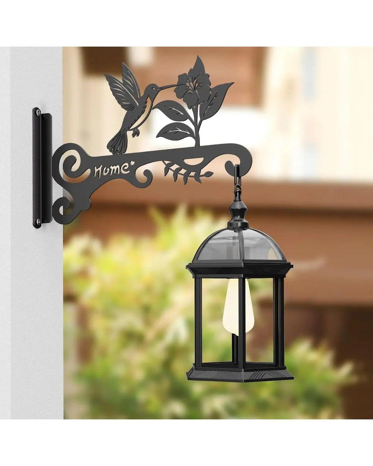 Soporte Para Plantas Colgantes 2 Ganchos De Pared De Hierro-3