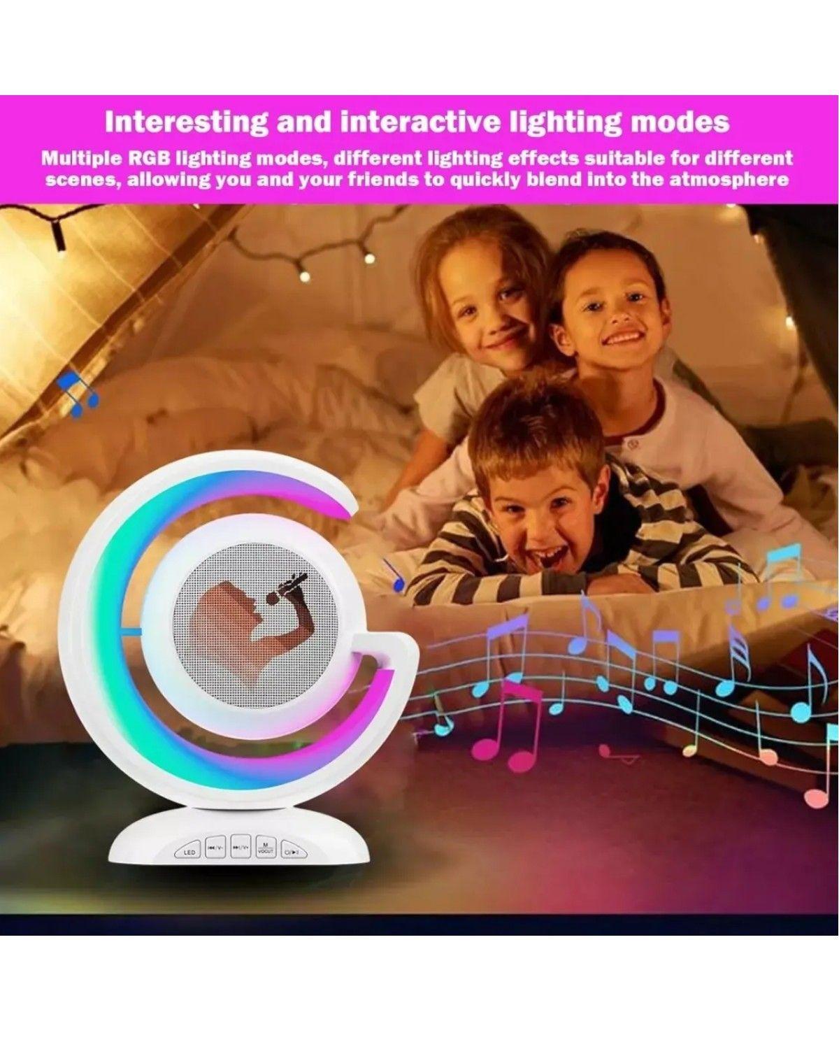 Parlante Karaoke Niños Con Microfono Portatil Recargable Bt-1