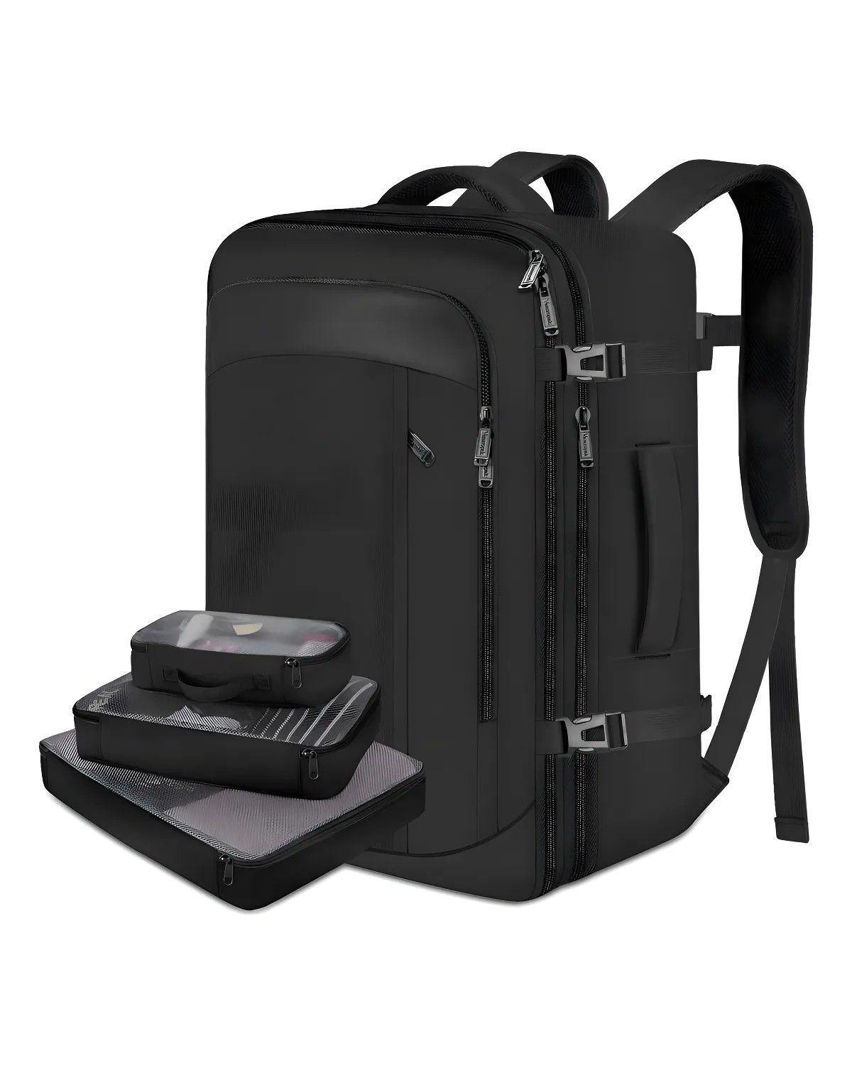 Mochila De Viaje Impermeable Para Hombre Y Mujer Maleta Expandible Antirrobo De 40 L Equipaje De Man-0