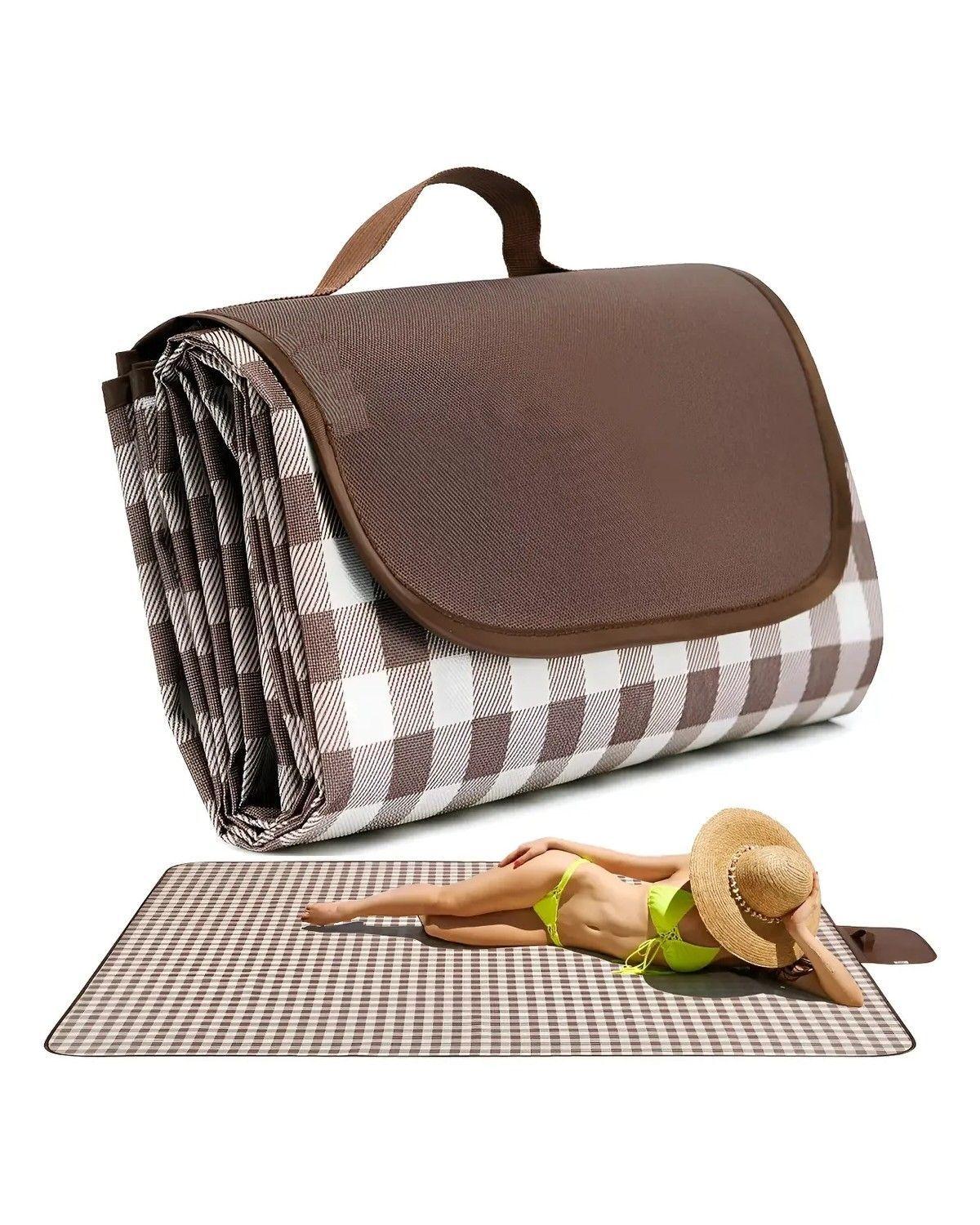Tapete De Picnic Impermeable Acampar Playa Manta Plegable-0