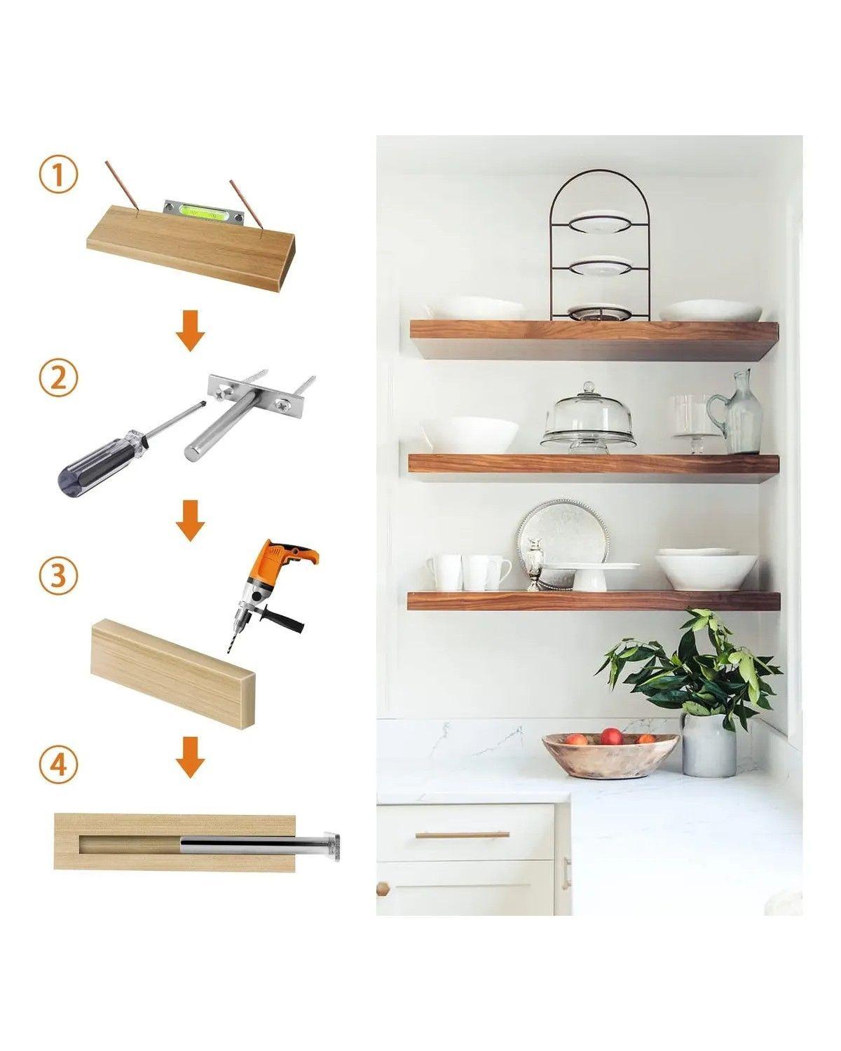 10 Soporte De Sujeción Del Organizador Repisa Multiuso 7.5cm-3