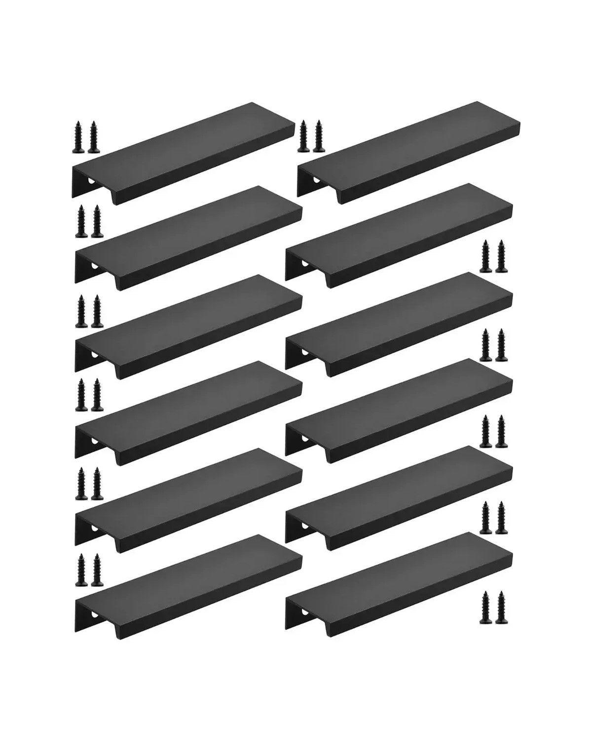 Tiradores Manilla Negro, Tirador Mueble Puerta 15cm 12 Unid-0