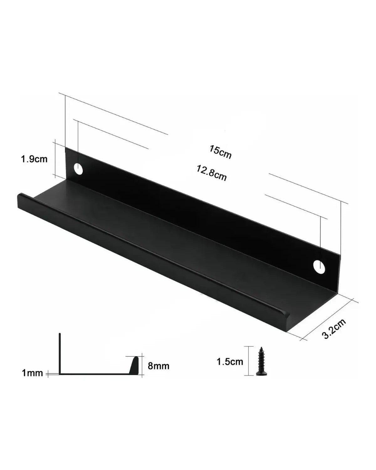 Tiradores Manilla Negro, Tirador Mueble Puerta 15cm 12 Unid-1