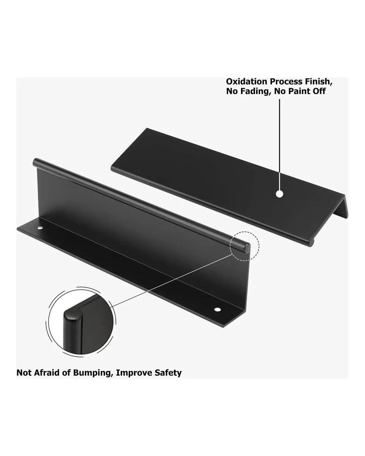 Tiradores Manilla Negro, Tirador Mueble Puerta 15cm 12 Unid-2
