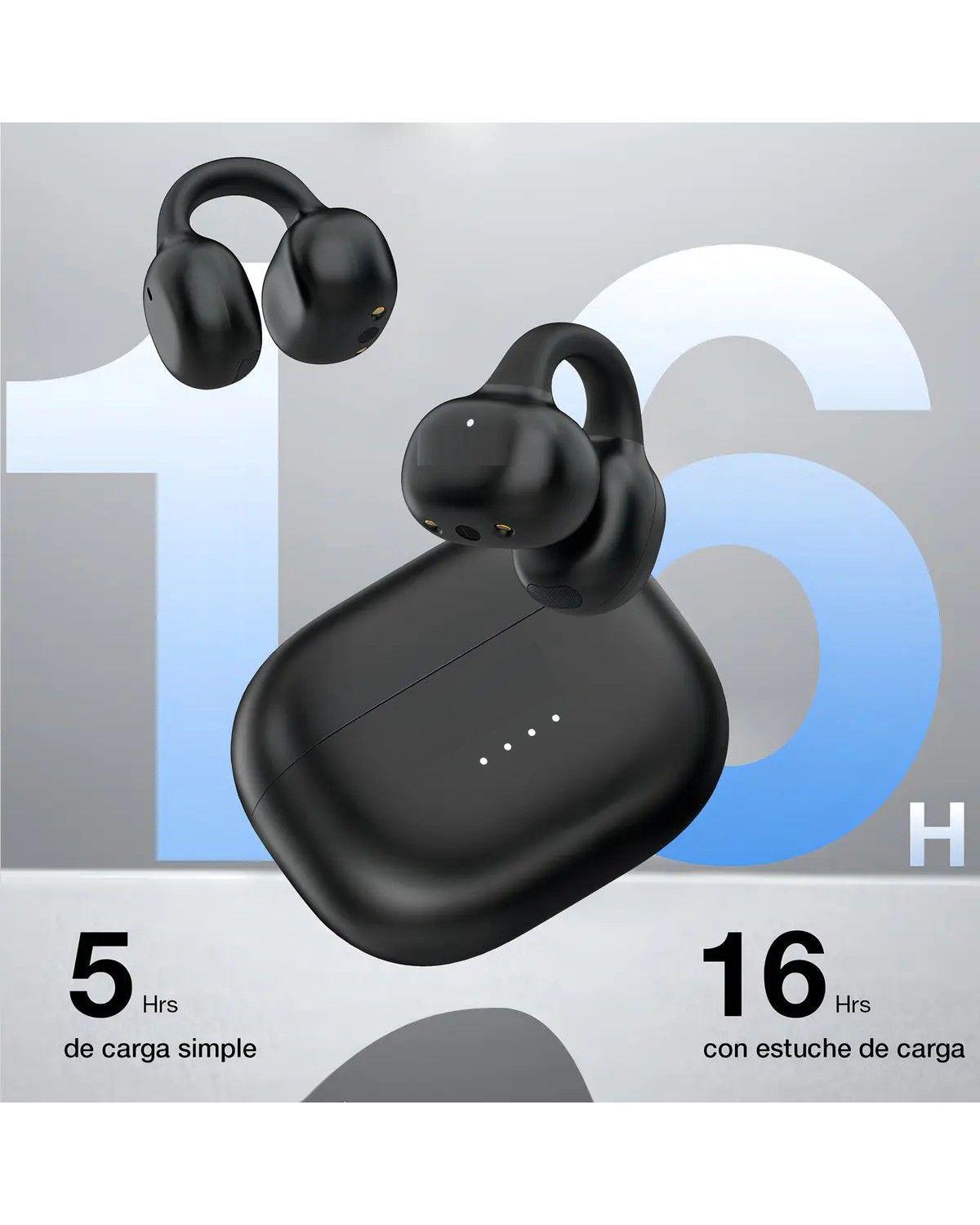 Audifonos Inalambricos Clip-ear AUT210 Auriculares Con Luz 4 Luces Led Manos Libres Bluetooth -2