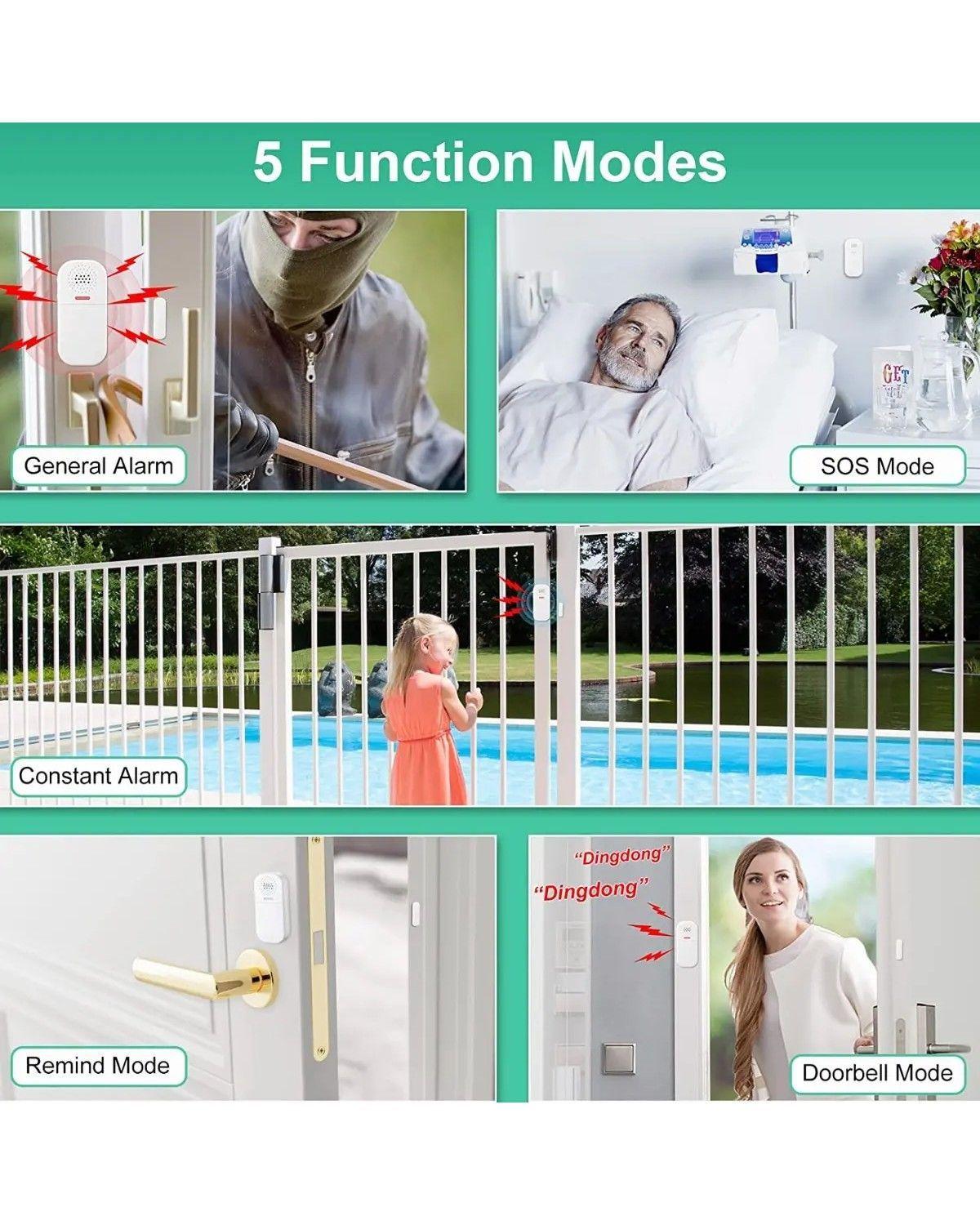 Alarma Casa Puerta Ventana Con Control Remoto 130db Sensor-4