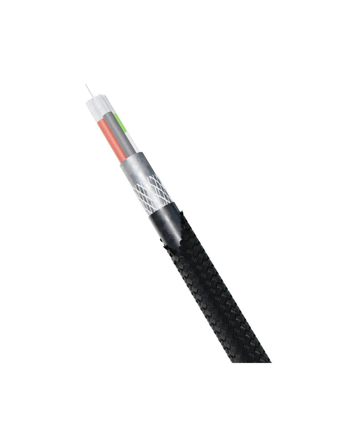 Cable Cargador Line X USB a Triple Conector Lightning, Tipo C y Micro USB Negro-1